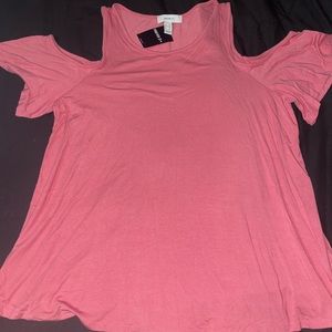 Pink Forever 21 Off The Shoulder Top 2X
